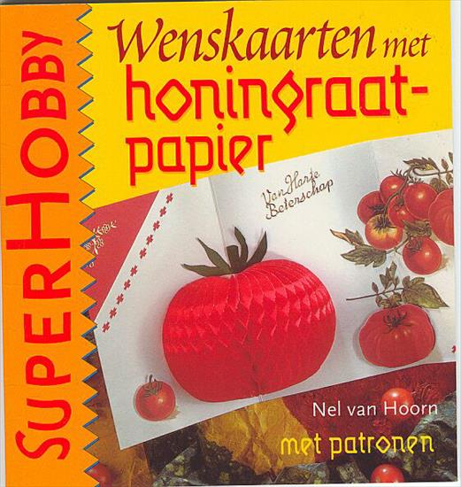 czasopisma i ksiązki dekoracje z szablonami - Super Hobby- Wenskaarten met honigraatpapier.jpg