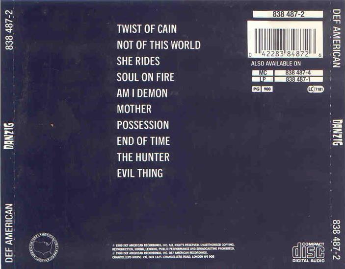 1988 - Danzig - Danzig - Danzig - Danzig - Back Cover.jpg
