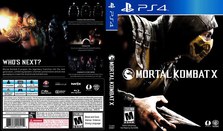  Covers PS4 - Mortal Kombat X PS4 - Cover.jpg