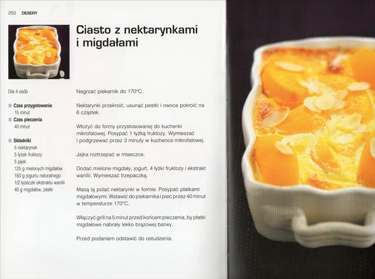 Schudnij z Montignakiem. 100 potraw o niskim indeksie glikemicznym - img121 Ciasto z nektarynkami i migdałami.jpg