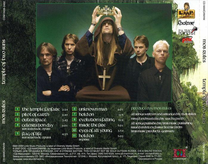 CD BACK COVER - CD BACK COVER - MOB RULES - Temple Of Two Suns.bmp